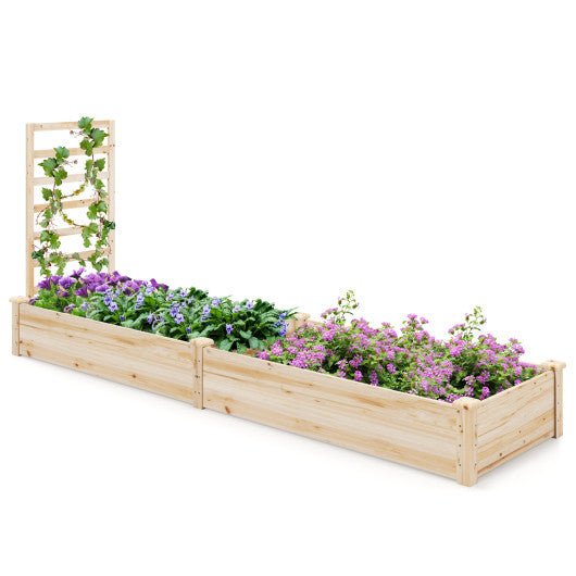  - Raised Garden Bed with Planter Box and Trellis - Outdoor Style Company