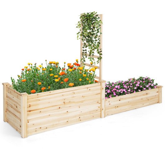  - Raised Garden Bed with Trellis - Outdoor Style Company