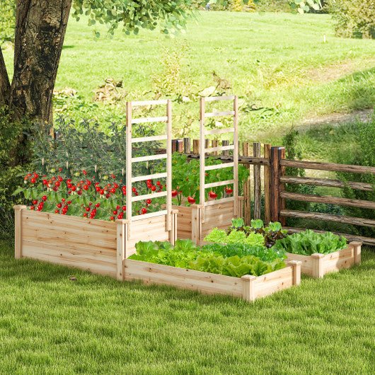  - Raised Garden Bed with Trellis - Outdoor Style Company