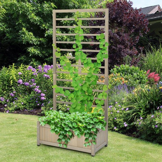  - Raised Garden Bed with Trellis for Climbing Plants - Outdoor Style Company