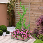  - Raised Garden Bed with Trellis for Climbing Plants - Outdoor Style Company