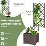  - Raised Garden Bed with Trellis Planter Box for Climbing Plants - Outdoor Style Company