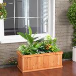  - Raised Garden Bed Wooden Planter Box with 4 Drainage Holes and Detachable Bottom Panels - Outdoor Style Company