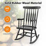  - Rocking Chair with Solid Wooden Frame for Garden and Patio - Outdoor Style Company