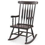  - Rocking Chair with Solid Wooden Frame for Garden and Patio - Outdoor Style Company