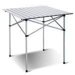  - Roll Up Portable folding Camping Aluminum Picnic Table - Outdoor Style Company
