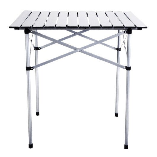  - Roll Up Portable folding Camping Aluminum Picnic Table - Outdoor Style Company