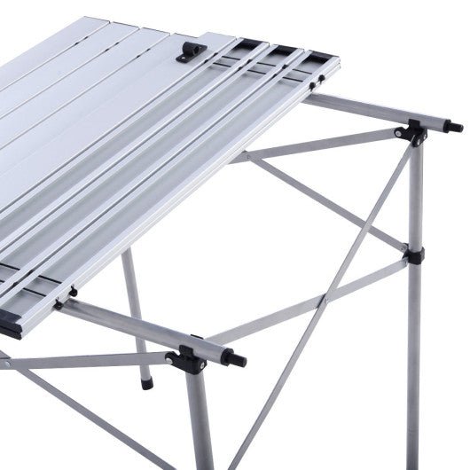  - Roll Up Portable folding Camping Aluminum Picnic Table - Outdoor Style Company