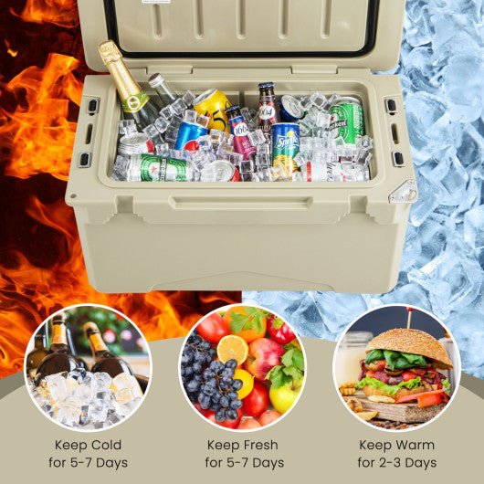  - Rotomolded Cooler with Integrated Cup Holders and Bottle Opener - Outdoor Style Company
