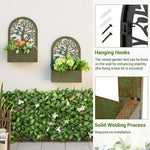  - Set of 2 Decorative Raised Garden Bed for Climbing Plants - Outdoor Style Company