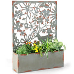  - Set of 2 Decorative Raised Garden Bed with Trellises - Outdoor Style Company