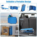  - Set of 2 Portable Reclining Chair with 5 Adjustable Positions - Outdoor Style Company