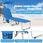  - Set of 2 Portable Reclining Chair with 5 Adjustable Positions - Outdoor Style Company