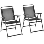  - Set of 2/4/6 Outdoor Folding Chairs with Breathable Seat - Set - Outdoor Style Company