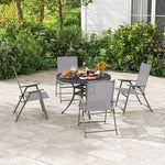  - Set of 4 Patio Folding Chair Set with Rustproof Metal Frame - Outdoor Style Company