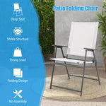  - Set of 4 Patio Folding Chair Set with Rustproof Metal Frame - Outdoor Style Company