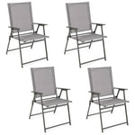  - Set of 4 Patio Folding Chair Set with Rustproof Metal Frame - Outdoor Style Company