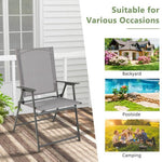  - Set of 4 Patio Folding Chair Set with Rustproof Metal Frame - Outdoor Style Company