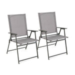  - Set of 4 Patio Folding Chair Set with Rustproof Metal Frame - Outdoor Style Company