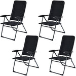  - Set of 4 Patio Folding Chairs with Adjustable Backrest - Outdoor Style Company