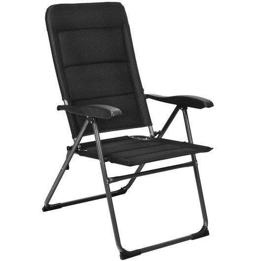  - Set of 4 Patio Folding Chairs with Adjustable Backrest - Outdoor Style Company