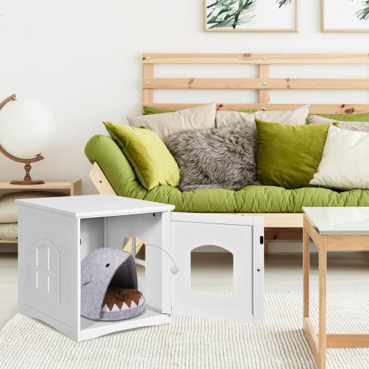  - Side Table Nightstand Decorative Cat House - Outdoor Style Company