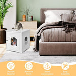  - Side Table Nightstand Decorative Cat House - Outdoor Style Company