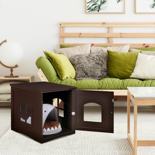  - Side Table Nightstand Decorative Cat House - Outdoor Style Company