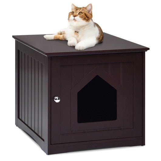  - Sidetable Nightstand Weatherproof Multi - function Cat House - Outdoor Style Company