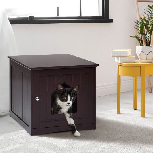  - Sidetable Nightstand Weatherproof Multi - function Cat House - Outdoor Style Company