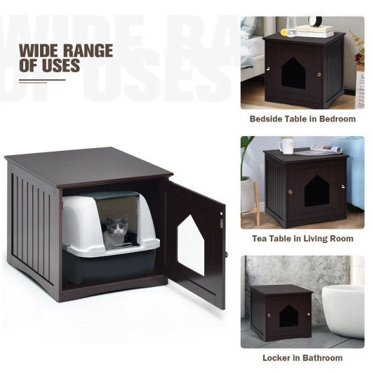  - Sidetable Nightstand Weatherproof Multi - function Cat House - Outdoor Style Company