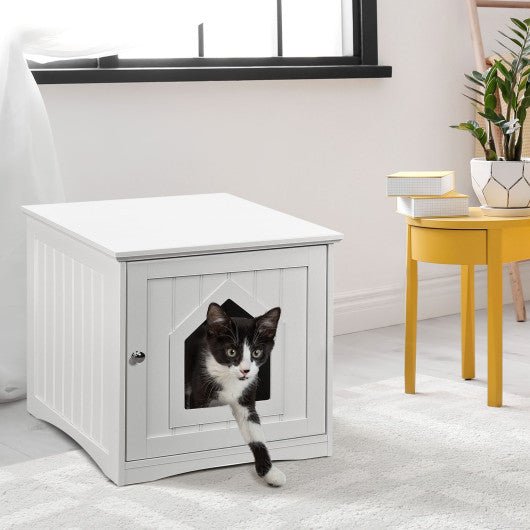  - Sidetable Nightstand Weatherproof Multi - function Cat House - Outdoor Style Company