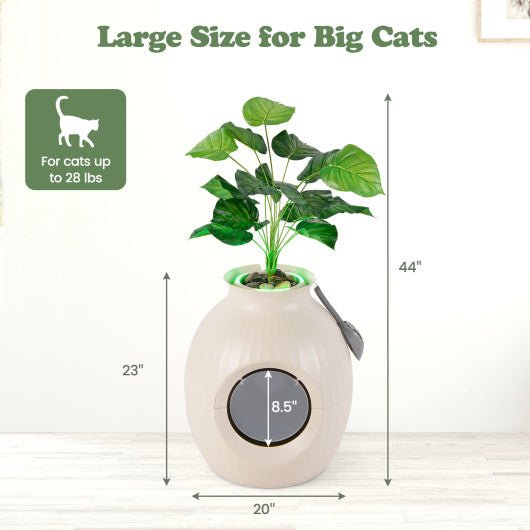  - Smart Plant Cat Litter Box with Electronic Odor Removal & Sterilization - Outdoor Style Company