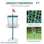 -Soozier 24-Chain Portable Practice Basket for Disc Golf Target Stand Easy Assembly & Lightweight Basket w/ Carry Bag, Blue - Outdoor Style Company