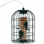  - Squirrel - proof Caged Tube Wild Bird Feeder Outdoor Metal Seed Guard Deterrent - Outdoor Style Company