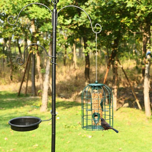  - Squirrel - proof Caged Tube Wild Bird Feeder Outdoor Metal Seed Guard Deterrent - Outdoor Style Company