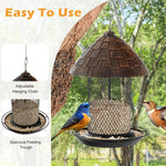  - Squirrel - proof Metal Wild Bird Feeder with Perch and Drain Holes - Outdoor Style Company