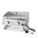  - Stainless Steel Propane Grill with Lid for Outdoor Camping Tailgating Picnic Party - Outdoor Style Company