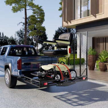  - Strong Electric Wheelchair Hitch Carrier Mobility Ramp - Outdoor Style Company