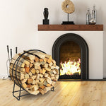  - Tubular Steel Log Hoop Firewood Storage Rack - Outdoor Style Company