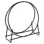  - Tubular Steel Log Hoop Firewood Storage Rack - Outdoor Style Company