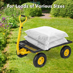  - Utility Garden Wagon with 4 Removable Side Panels and 900/1200 LBS Load Capacity - 53" x 30" x 42" - Outdoor Style Company