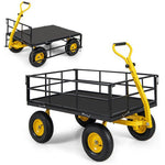  - Utility Garden Wagon with 4 Removable Side Panels and 900/1200 LBS Load Capacity - 53" x 30" x 42" - Outdoor Style Company