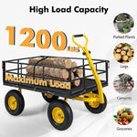  - Utility Garden Wagon with 4 Removable Side Panels and 900/1200 LBS Load Capacity - 53" x 30" x 42" - Outdoor Style Company