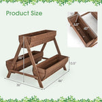  - Vertical Raised Garden bed with 3 Wooden Planter Boxes - Outdoor Style Company