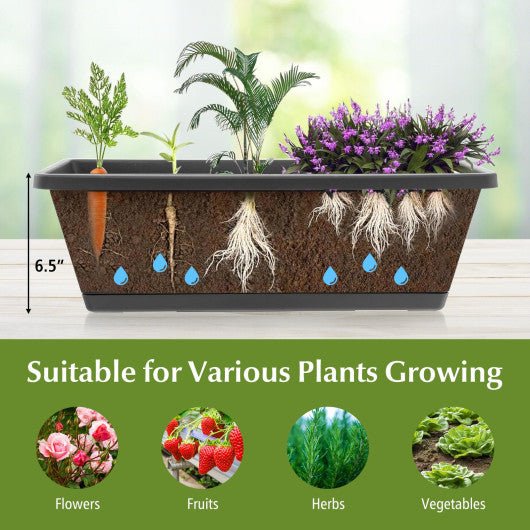  - Vertical Raised Garden Bed with 7 Planter Boxes and Storage Baskets - Outdoor Style Company