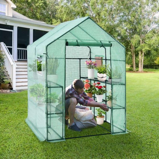  - Walk - in Greenhouse 56 x 56 x 77 Inch Gardening with Observation Windows - Outdoor Style Company