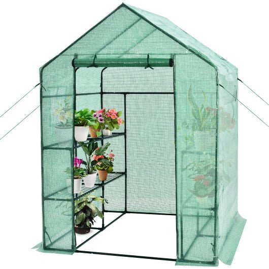  - Walk - in Greenhouse 56 x 56 x 77 Inch Gardening with Observation Windows - Outdoor Style Company