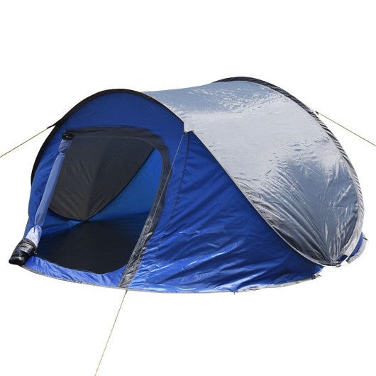  - Waterproof 3 - 4 Person Camping Tent Automatic Pop Up Quick Shelter Outdoor Hiking - Outdoor Style Company