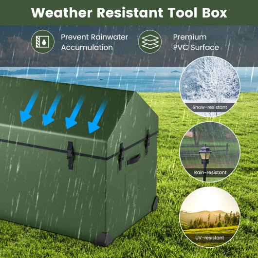  - Waterproof Outdoor Storage Box with Ventilated Window Adjustable Snap - Outdoor Style Company